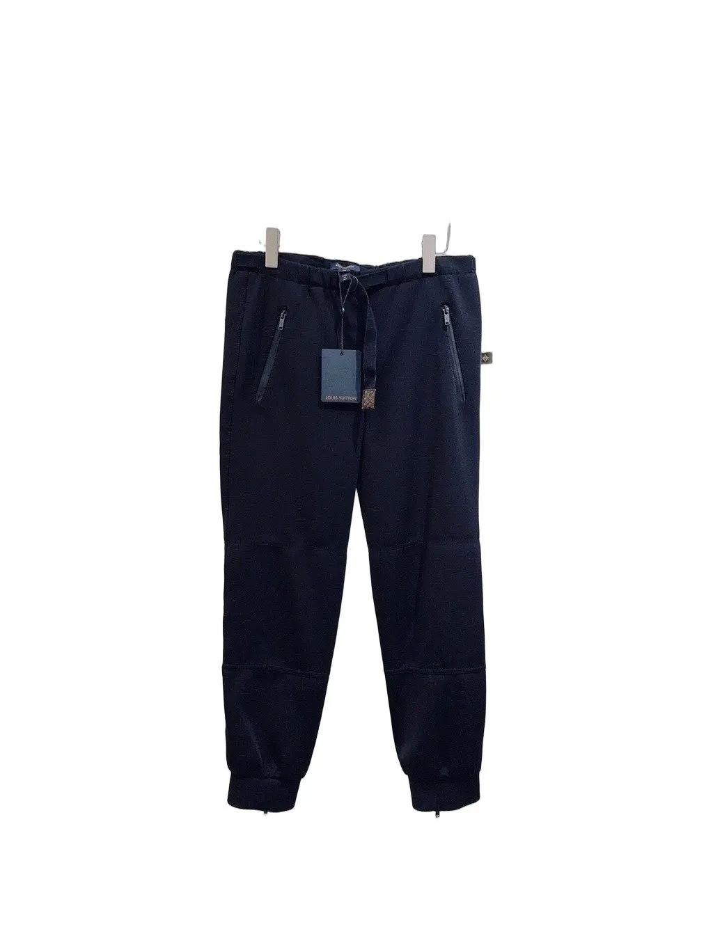 Louis Vuitton Black Cotton Trousers Black Cotton Never worn, with tag - Front View