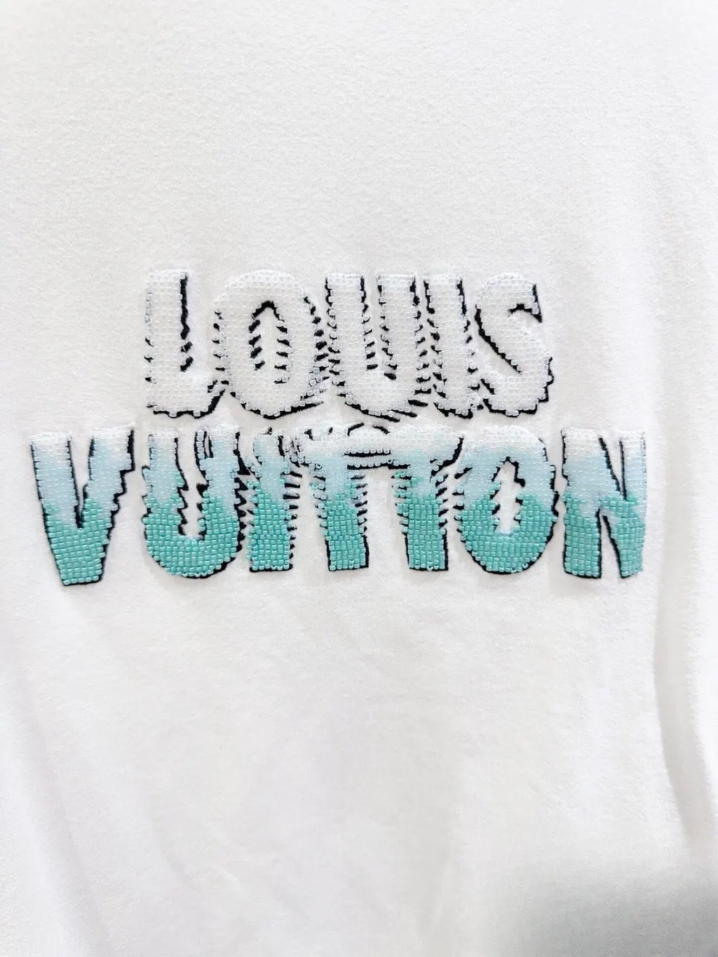 Louis Vuitton White Cotton Top White Cotton Very good - Back View