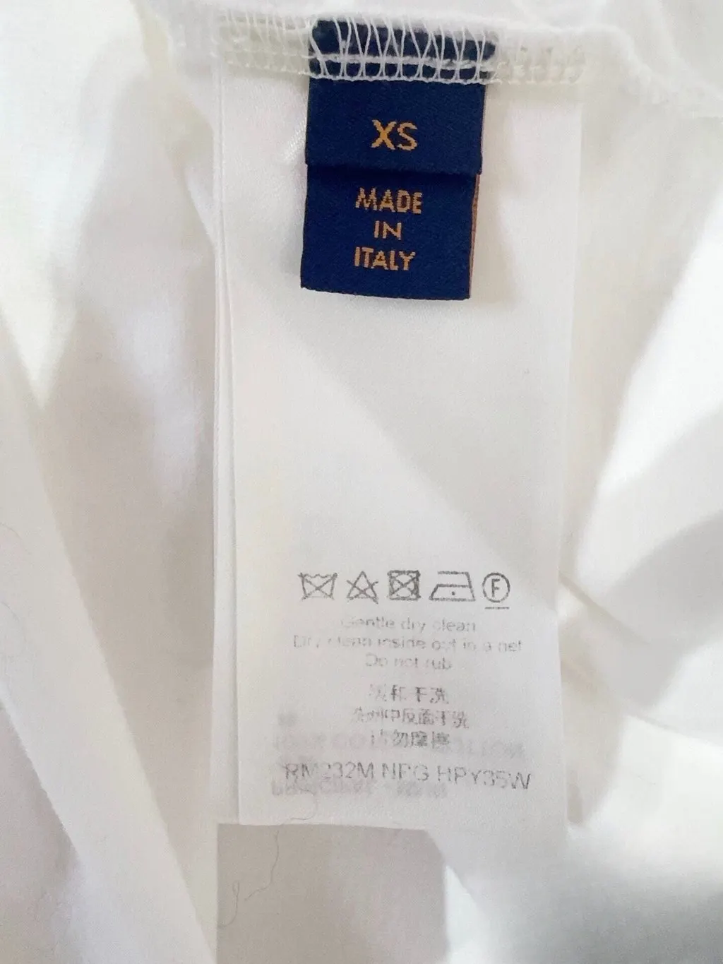 Louis Vuitton White Cotton Top White Cotton Very good - Box View