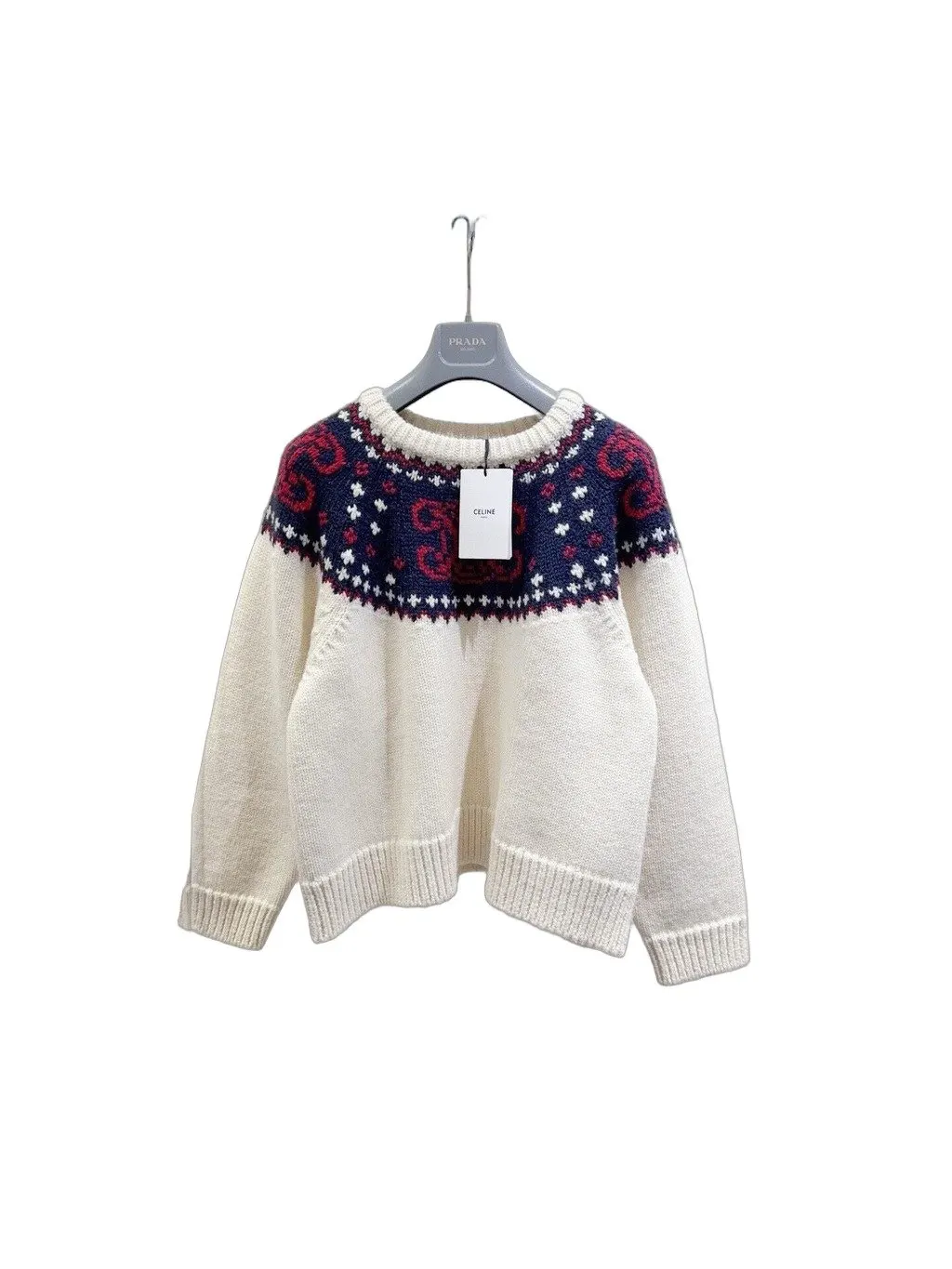 Celine Wool Knitwear MultiColor Wool Very good - Front View