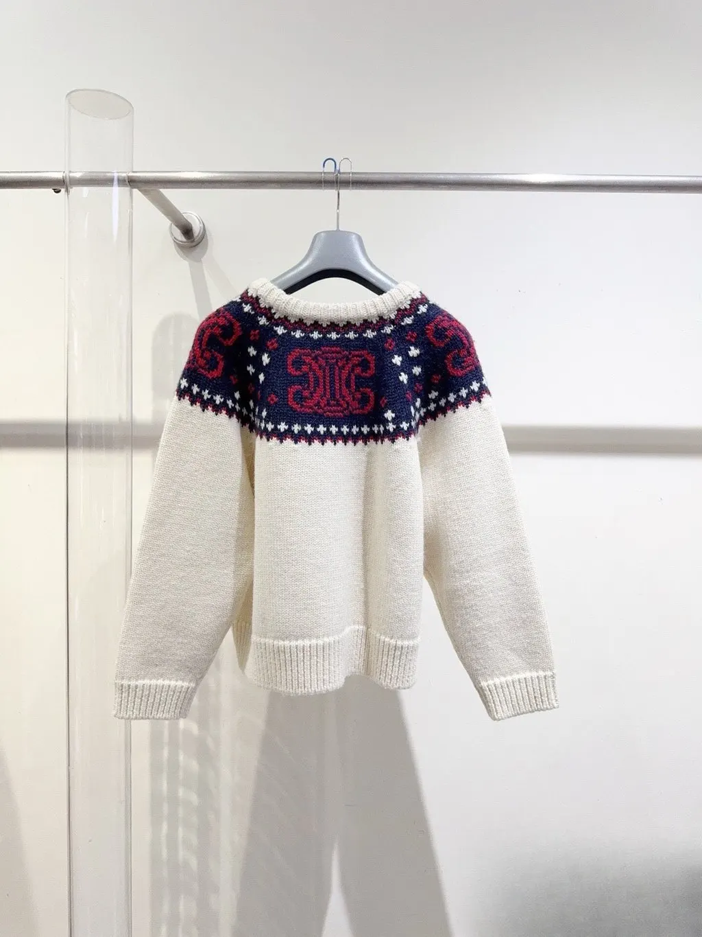 Celine Wool Knitwear MultiColor Wool Very good - Back View