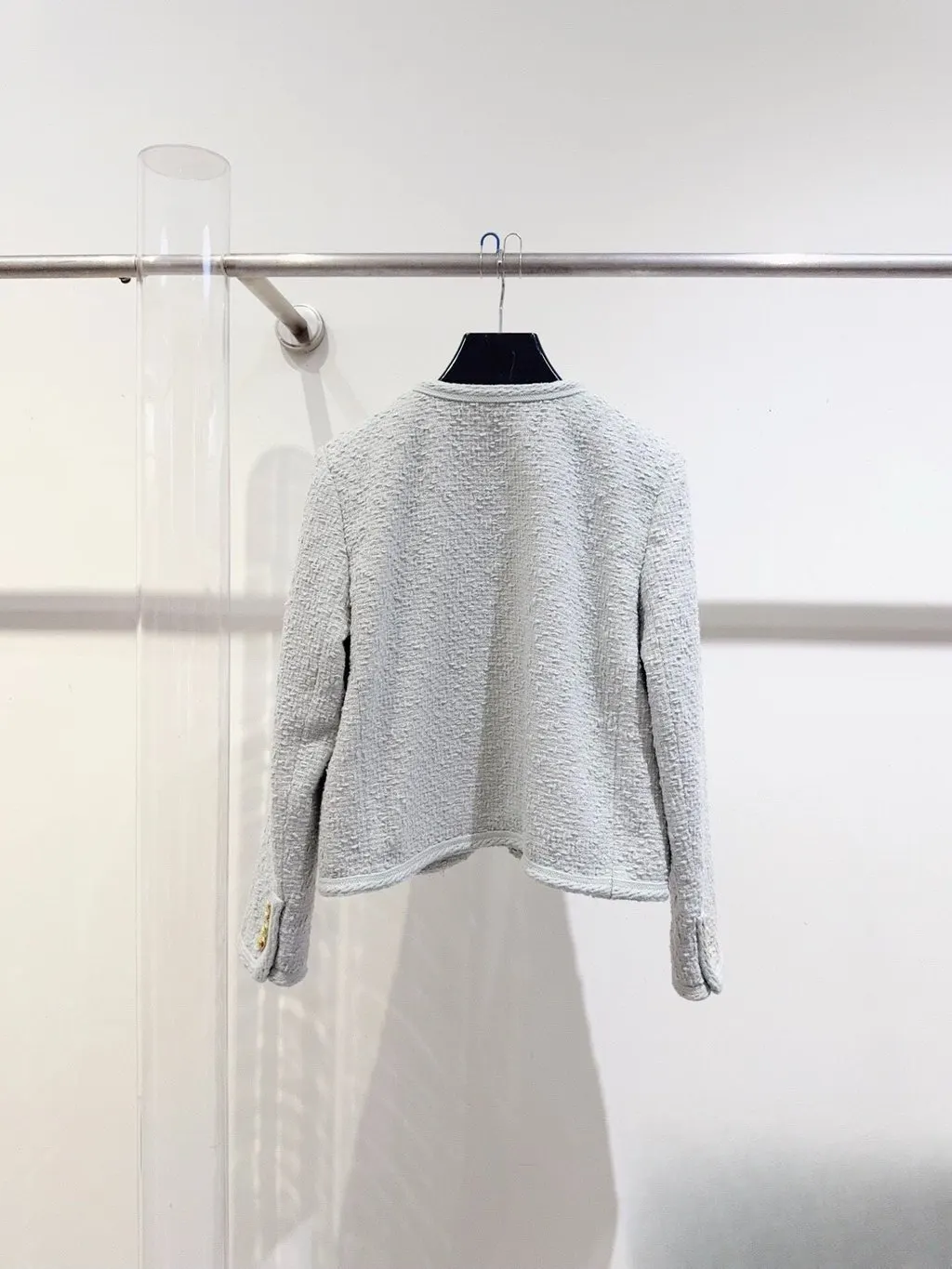 Celine Green Tweed Jacket Green Tweed Very good - Model View