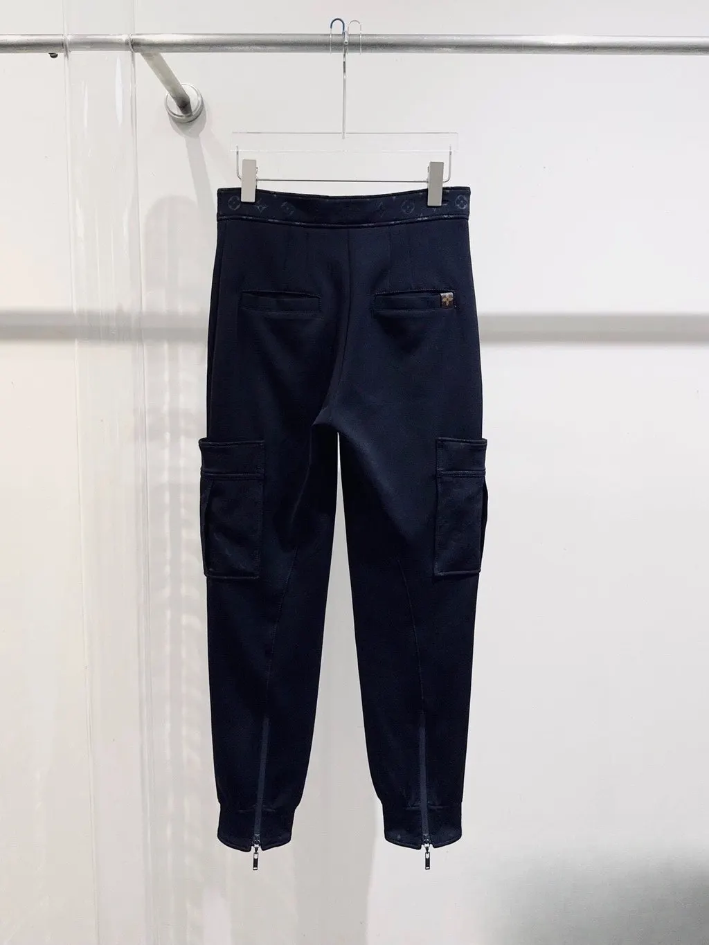 Louis Vuitton Navy Cotton Trousers Navy Cotton Never worn, with tag - Box View