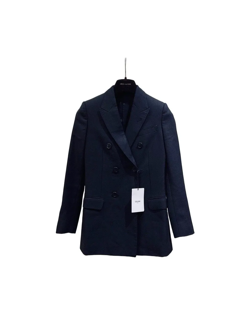 Celine Black Wool Jacket Black Wool Very good - Front View
