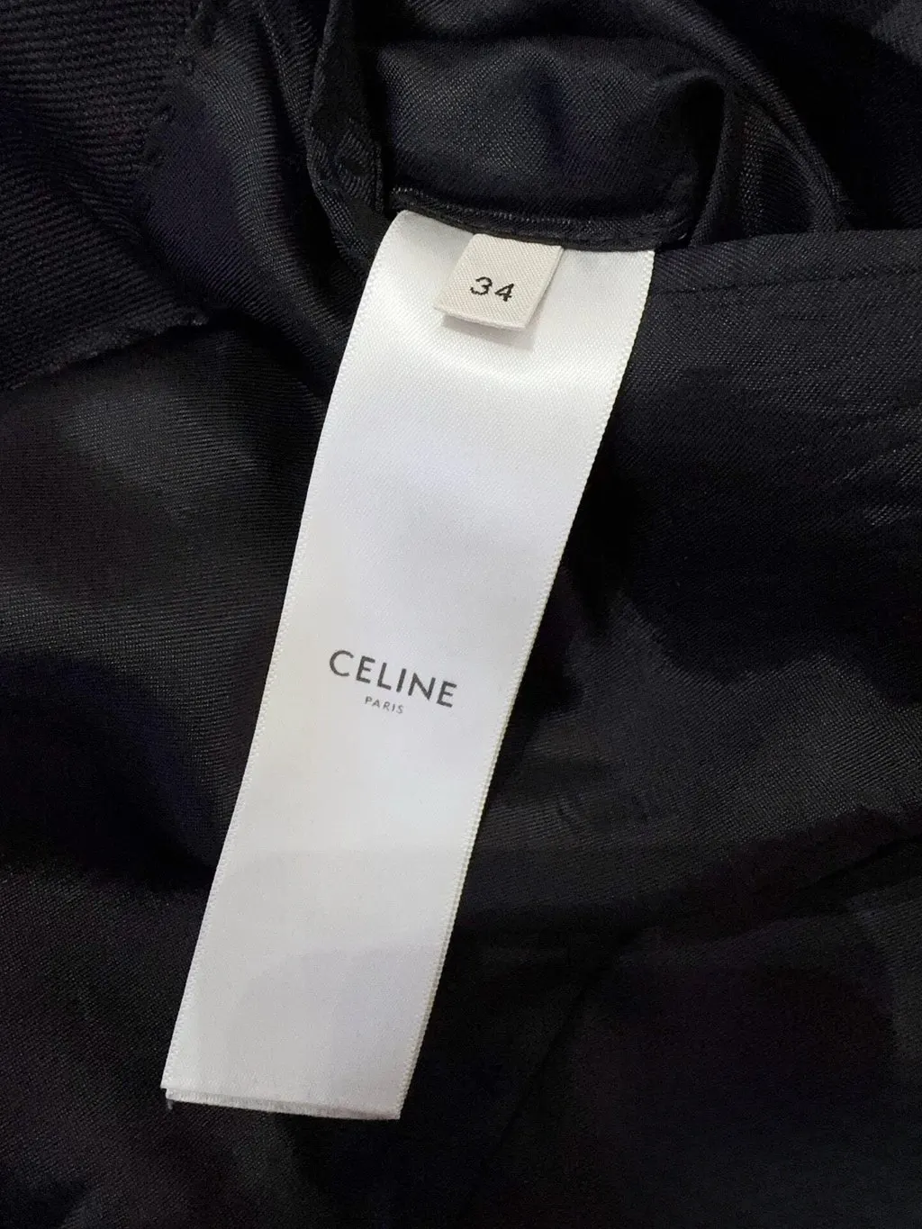 Celine Black Wool Jacket Black Wool Very good - Model View