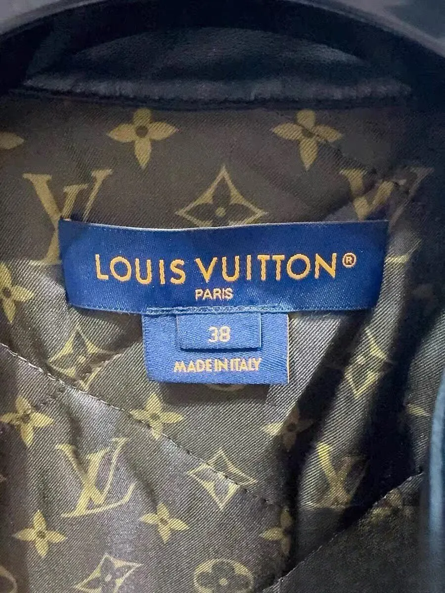 Louis Vuitton Leather Jacket MultiColor Leather Never worn - Model View