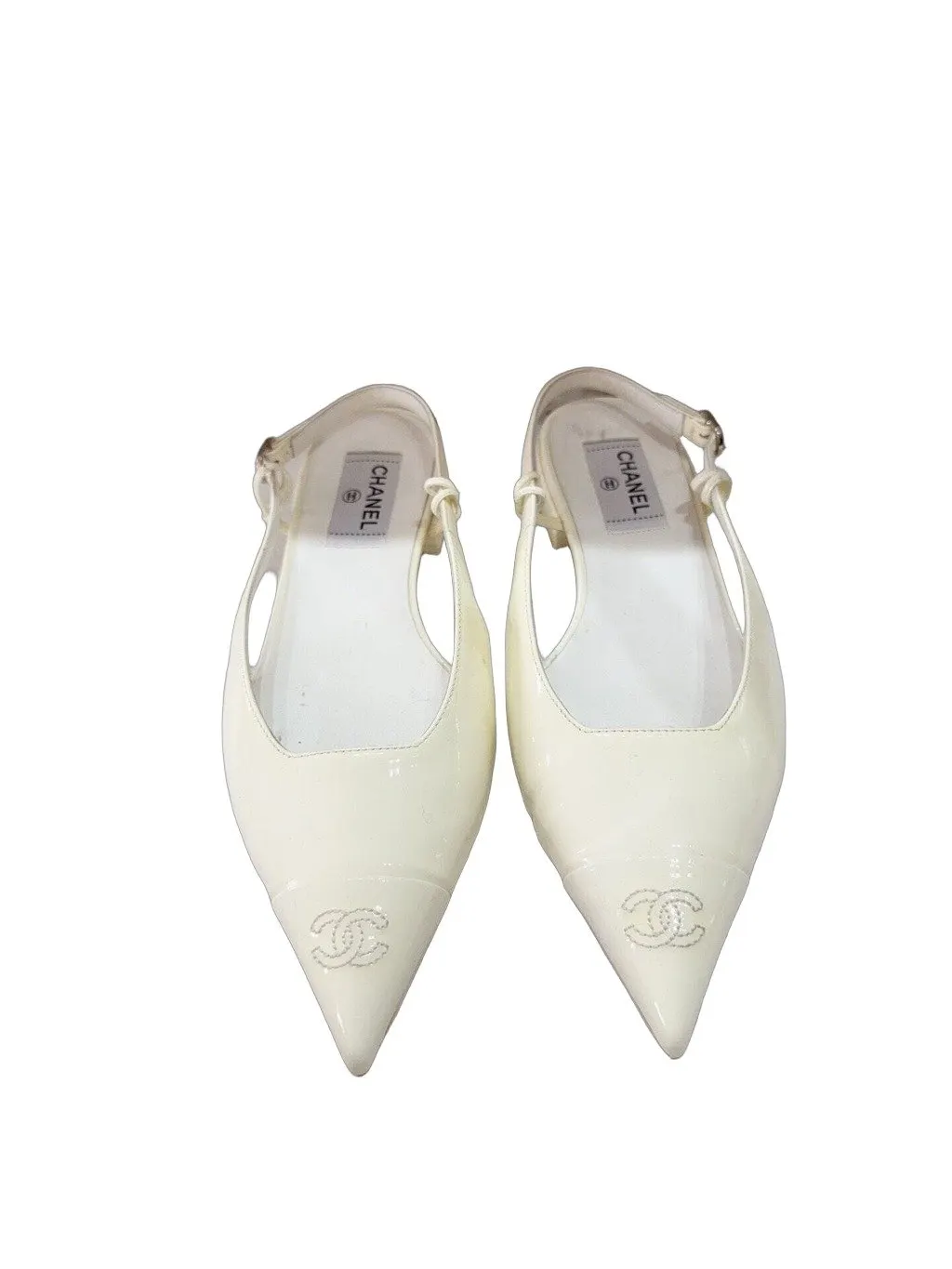 Chanel Leather Flat Shoes MultiColor Leather Very good - Front View