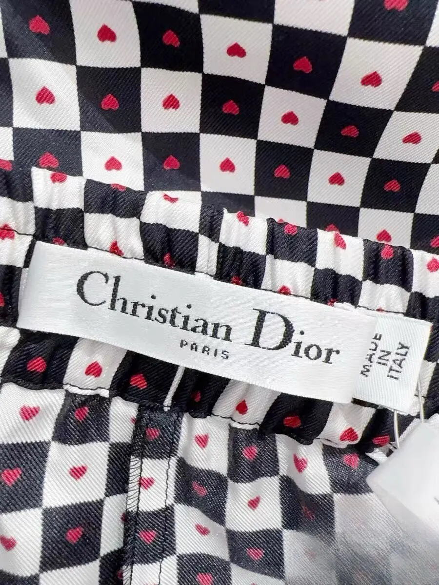 Dior Silk Trousers MultiColor Silk Never worn, with tag - Model View
