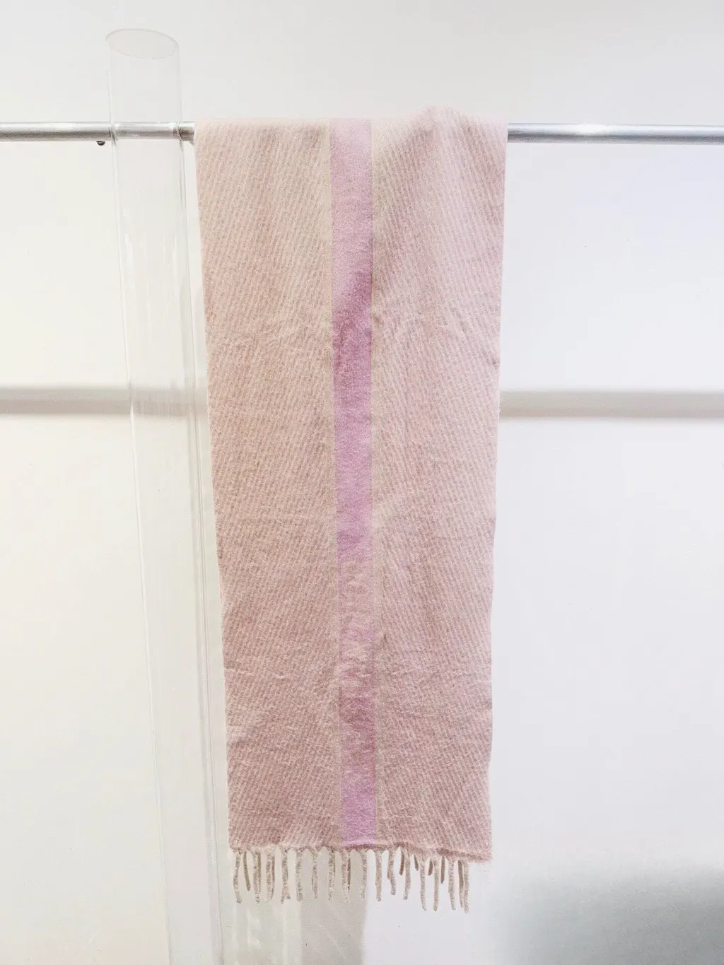 Dior Pink Wool Scarf Pink Wool Very good - Back View