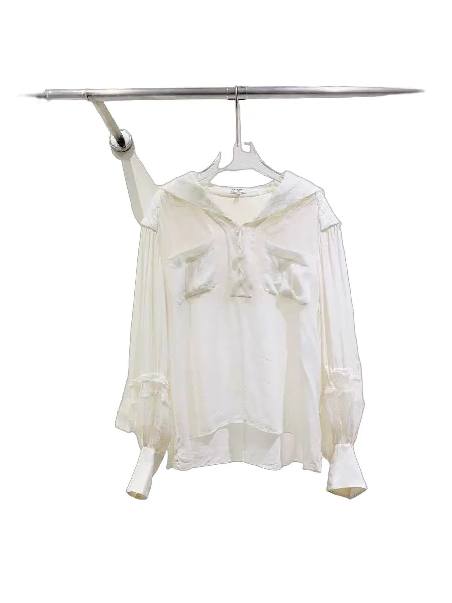 Chanel Silk Top MultiColor Silk Very good - Front View