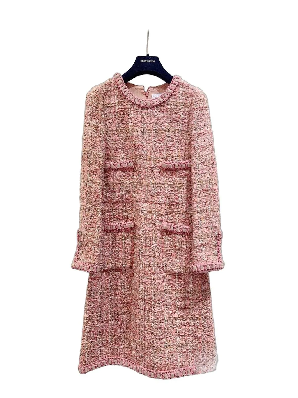 Chanel Tweed Dress MultiColor Tweed Very good - Front View