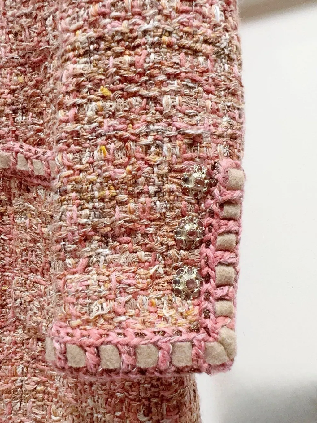 Chanel Tweed Dress MultiColor Tweed Very good - Back View