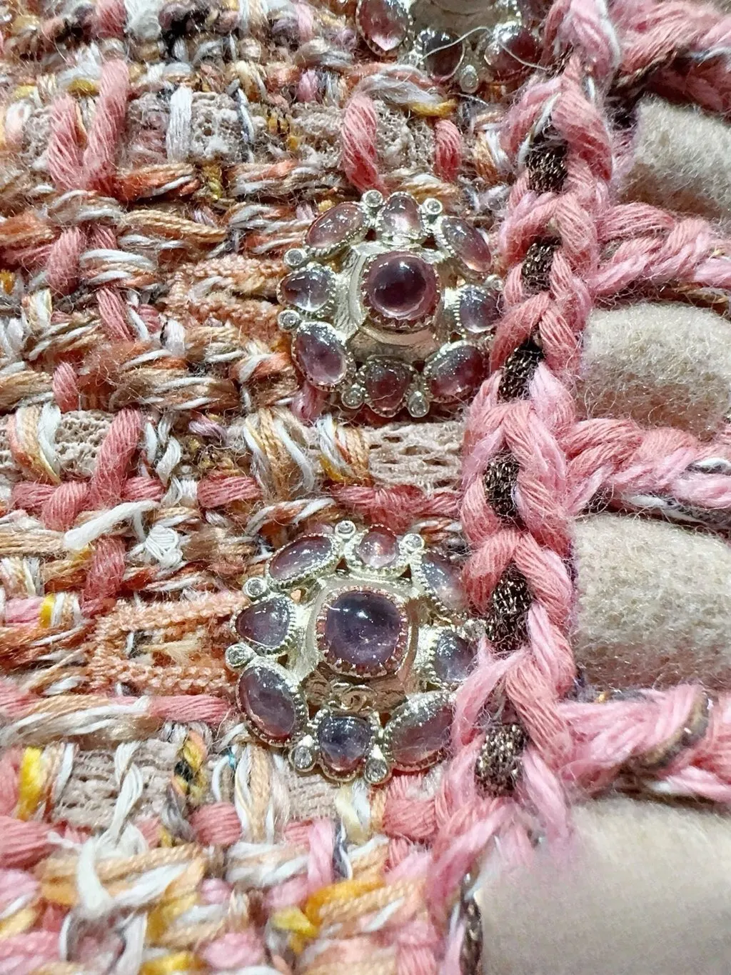 Chanel Tweed Dress MultiColor Tweed Very good - Inside View