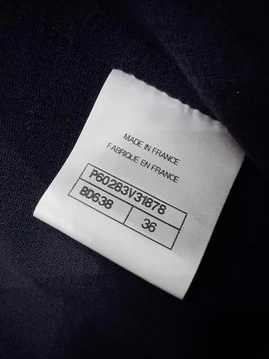 Chanel Navy Tweed Dress Navy Tweed Never worn - Box View