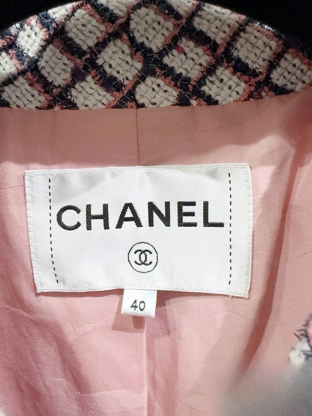 Chanel Tweed Jacket MultiColor Tweed Very good - Back View