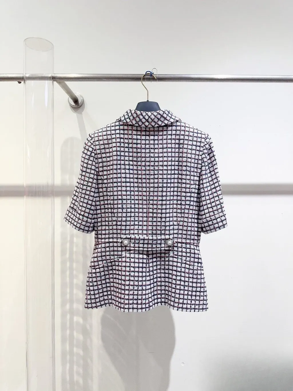 Chanel Tweed Jacket MultiColor Tweed Very good - Model View
