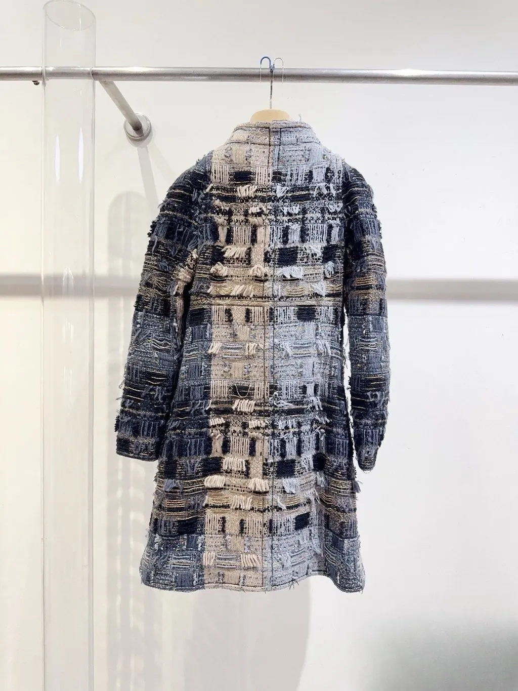 Chanel Tweed Coat MultiColor Tweed Very good - Back View