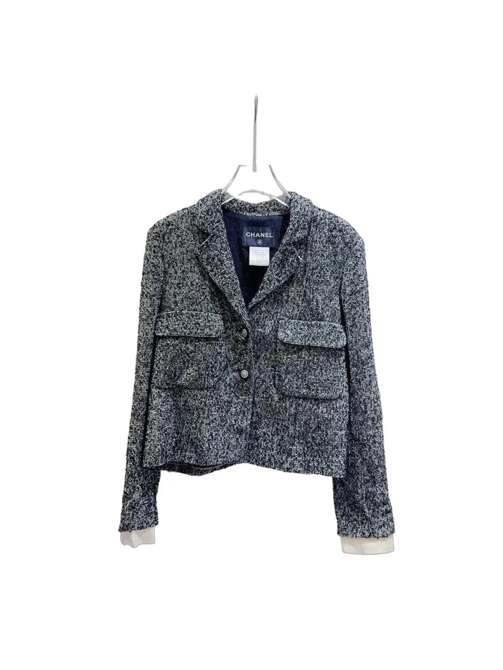 Chanel Tweed Jacket MultiColor Tweed Never worn - Front View