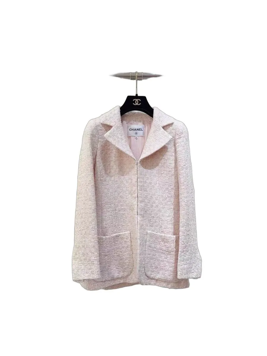 Chanel Tweed Jacket MultiColor Tweed Very good - Front View