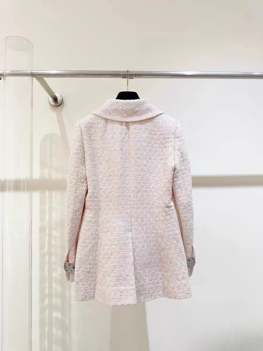 Chanel Tweed Jacket MultiColor Tweed Very good - Model View