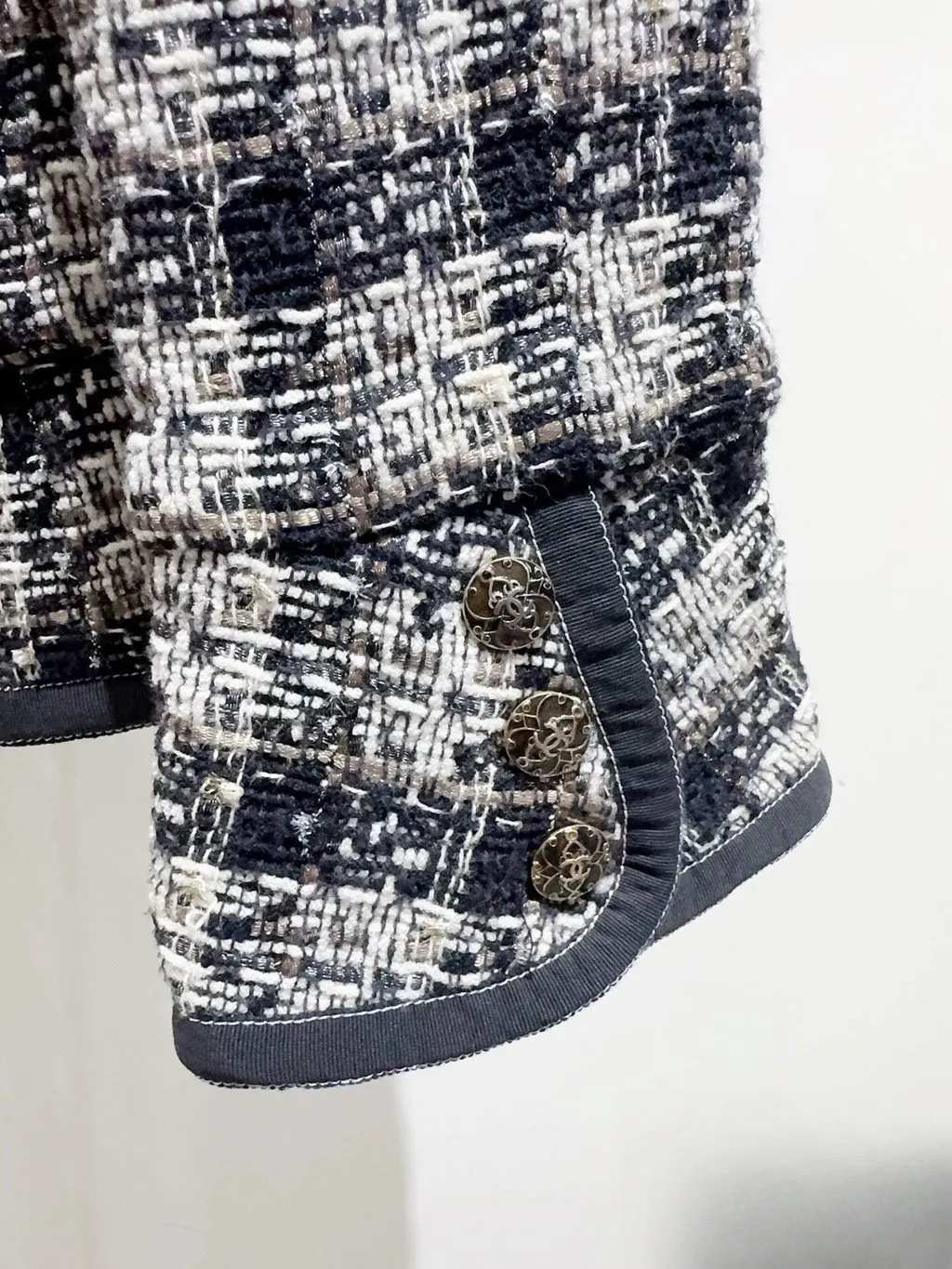 Chanel Tweed Jacket MultiColor Tweed Very good - Back View