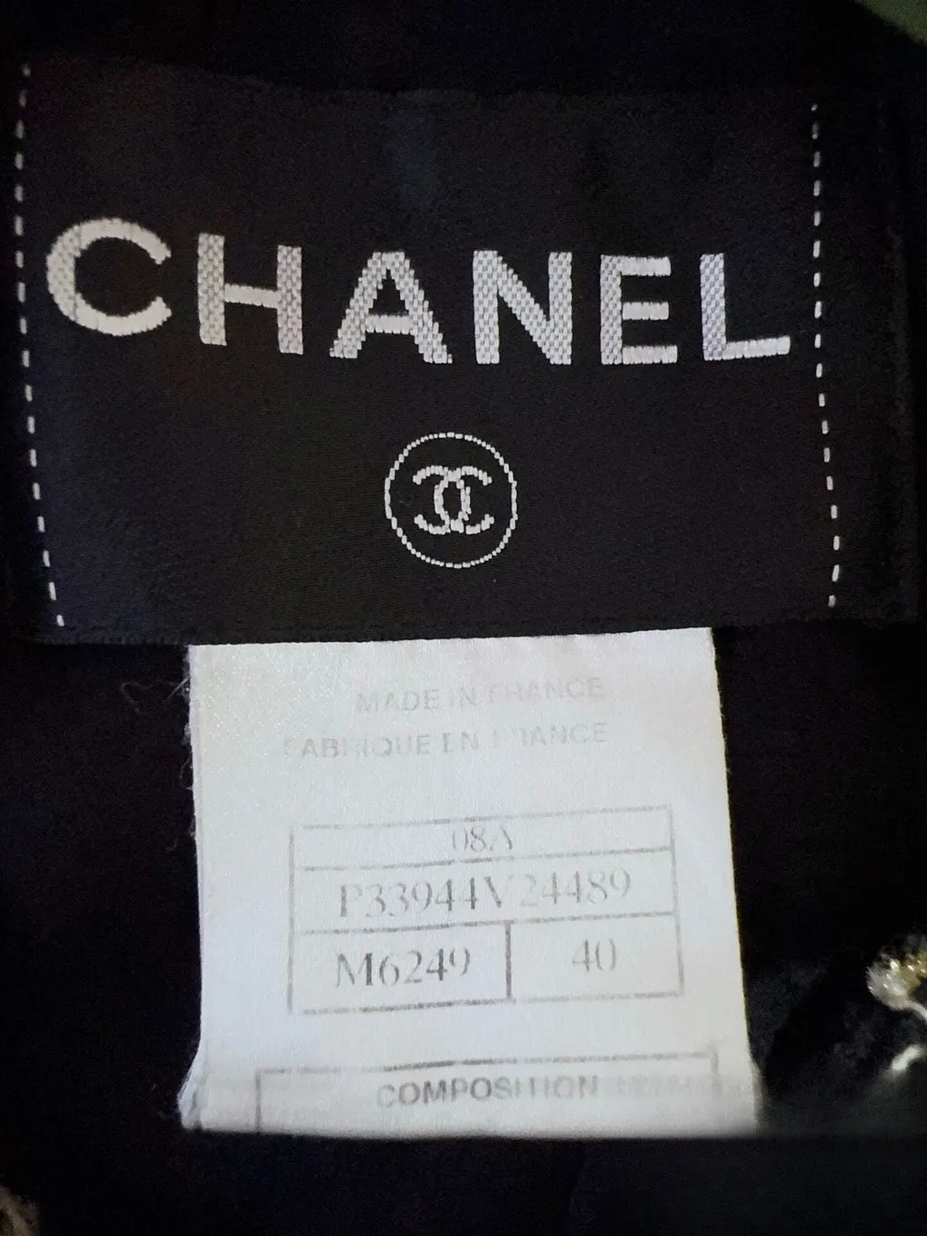 Chanel Tweed Jacket MultiColor Tweed Very good - Box View