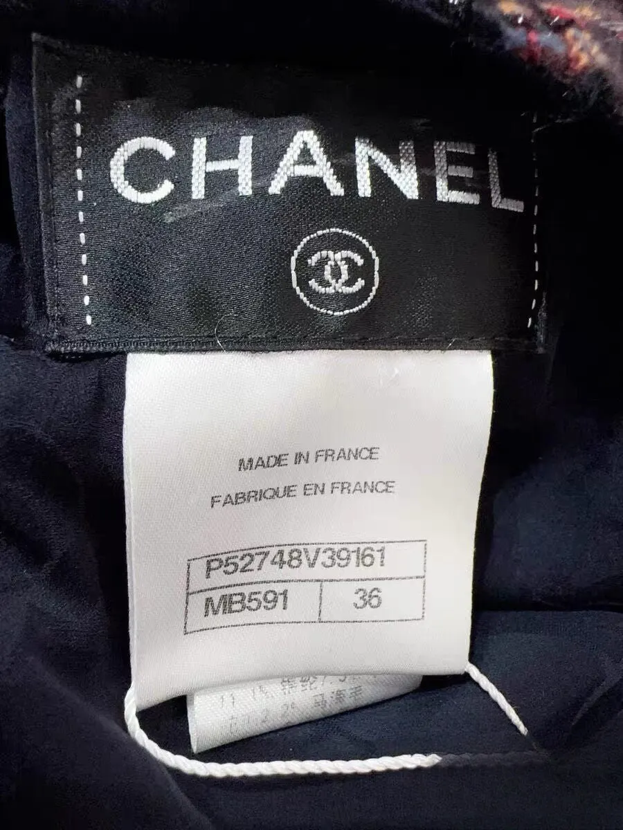 Chanel Tweed Dress MultiColor Tweed Very good - Box View
