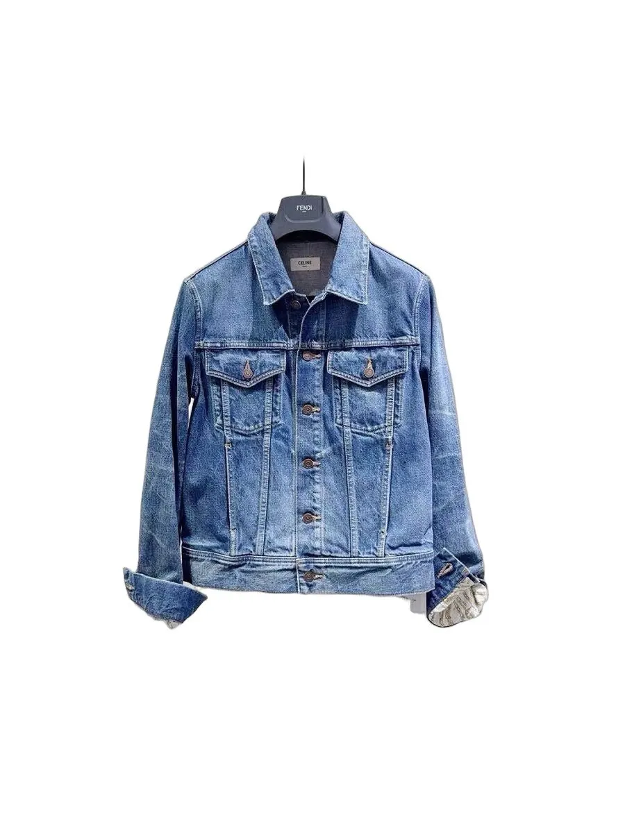 Celine Denim Jacket MultiColor Denim Never worn, with tag - Front View