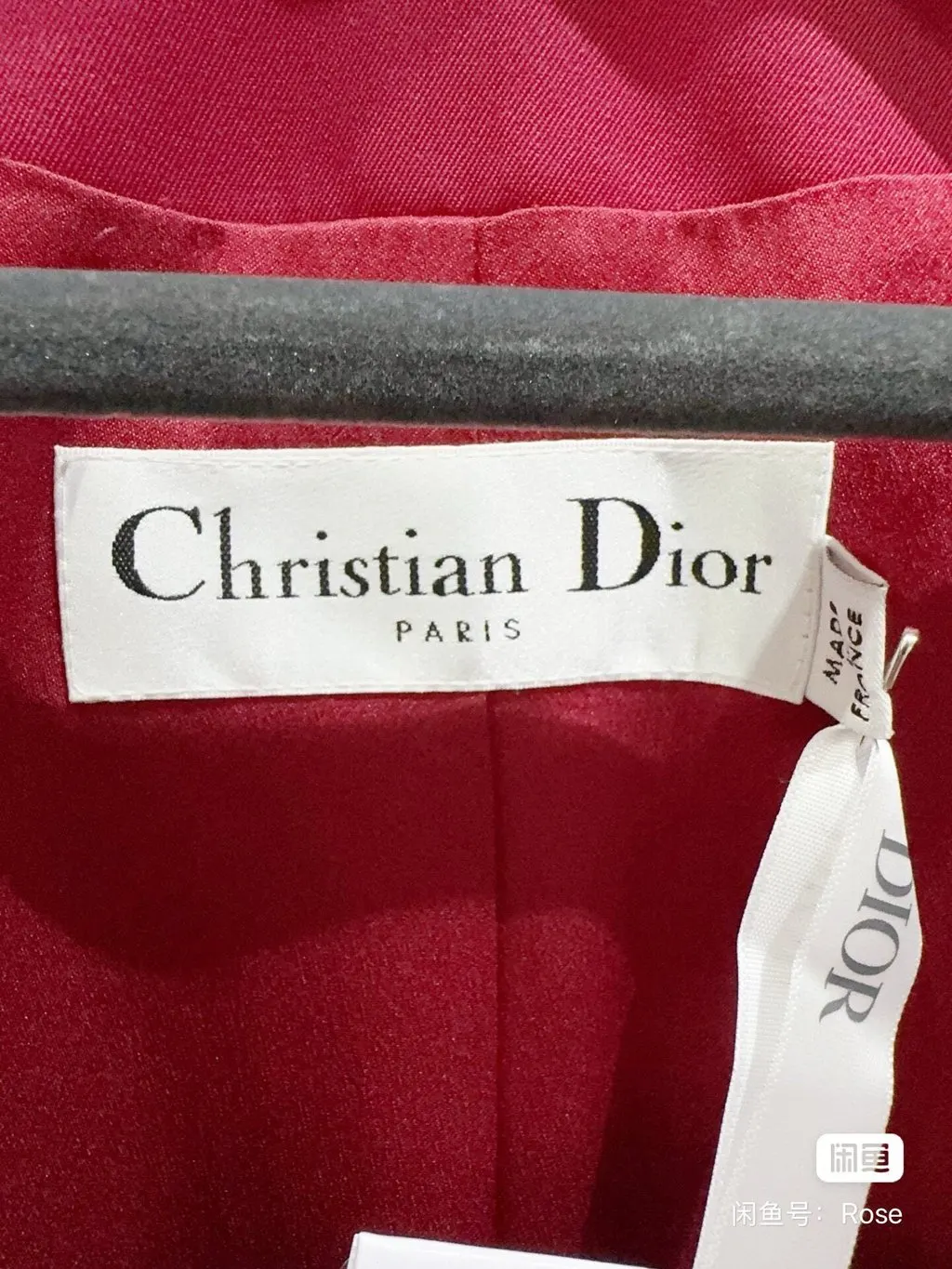 Dior Wool Coat MultiColor Wool Never worn, with tag - Back View