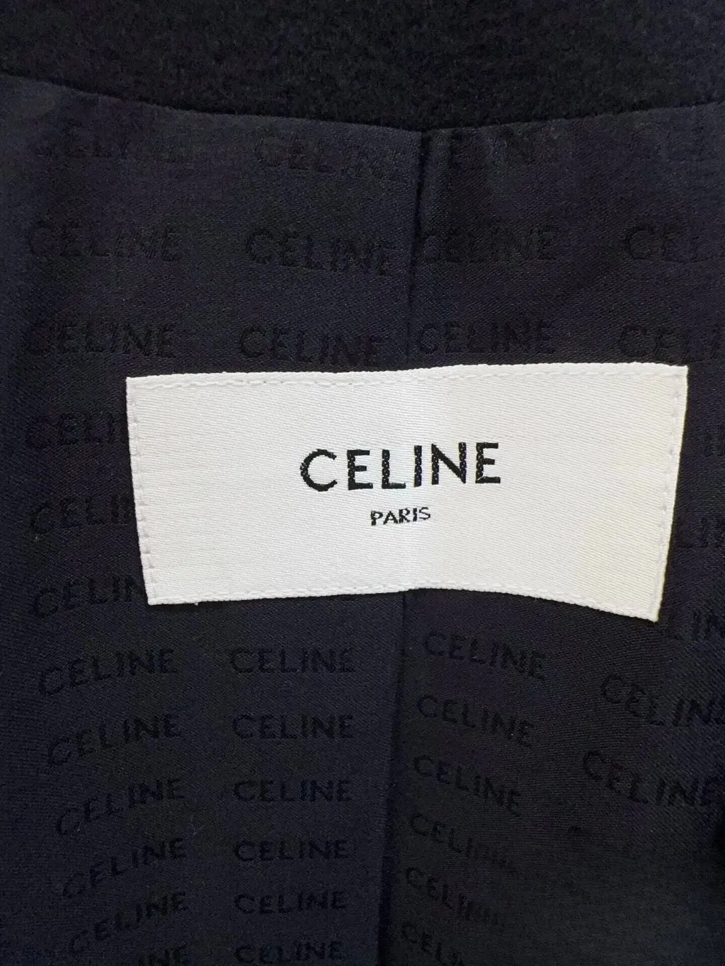 Celine Black Cashmere Jacket Black Cashmere Never worn, with tag - Back View