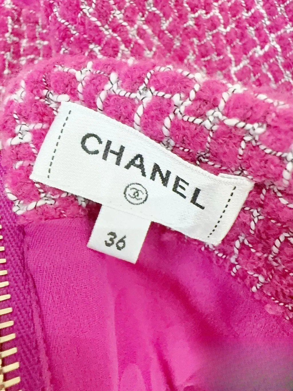 Chanel Tweed Top MultiColor Tweed Very good - Model View