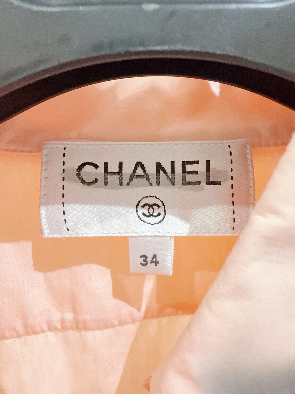 Chanel Pink Silk Top Pink Silk Never worn - Back View