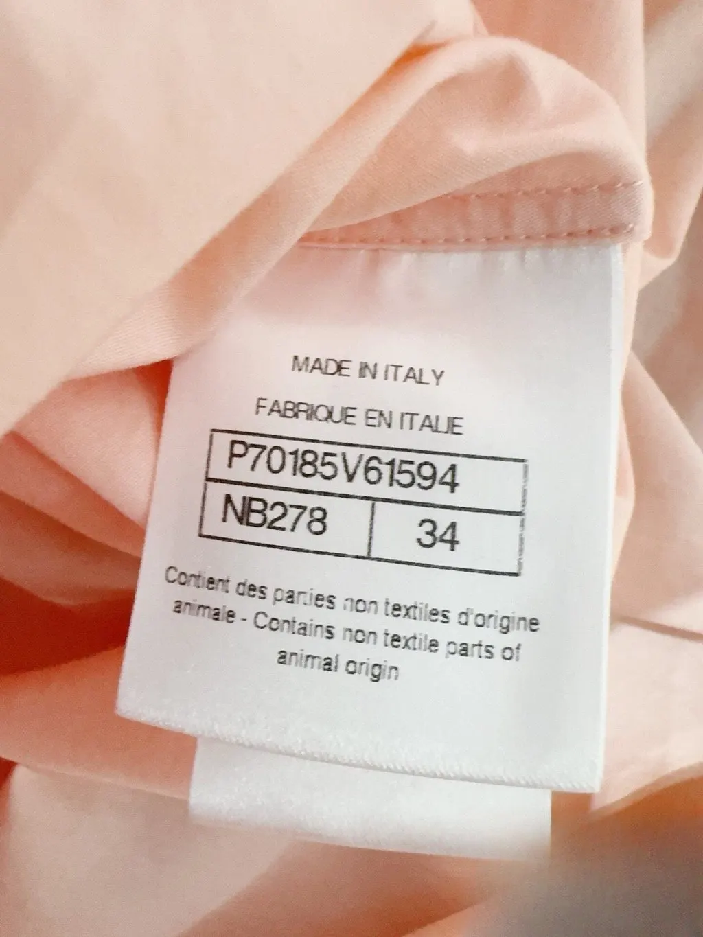 Chanel Pink Silk Top Pink Silk Never worn - Box View
