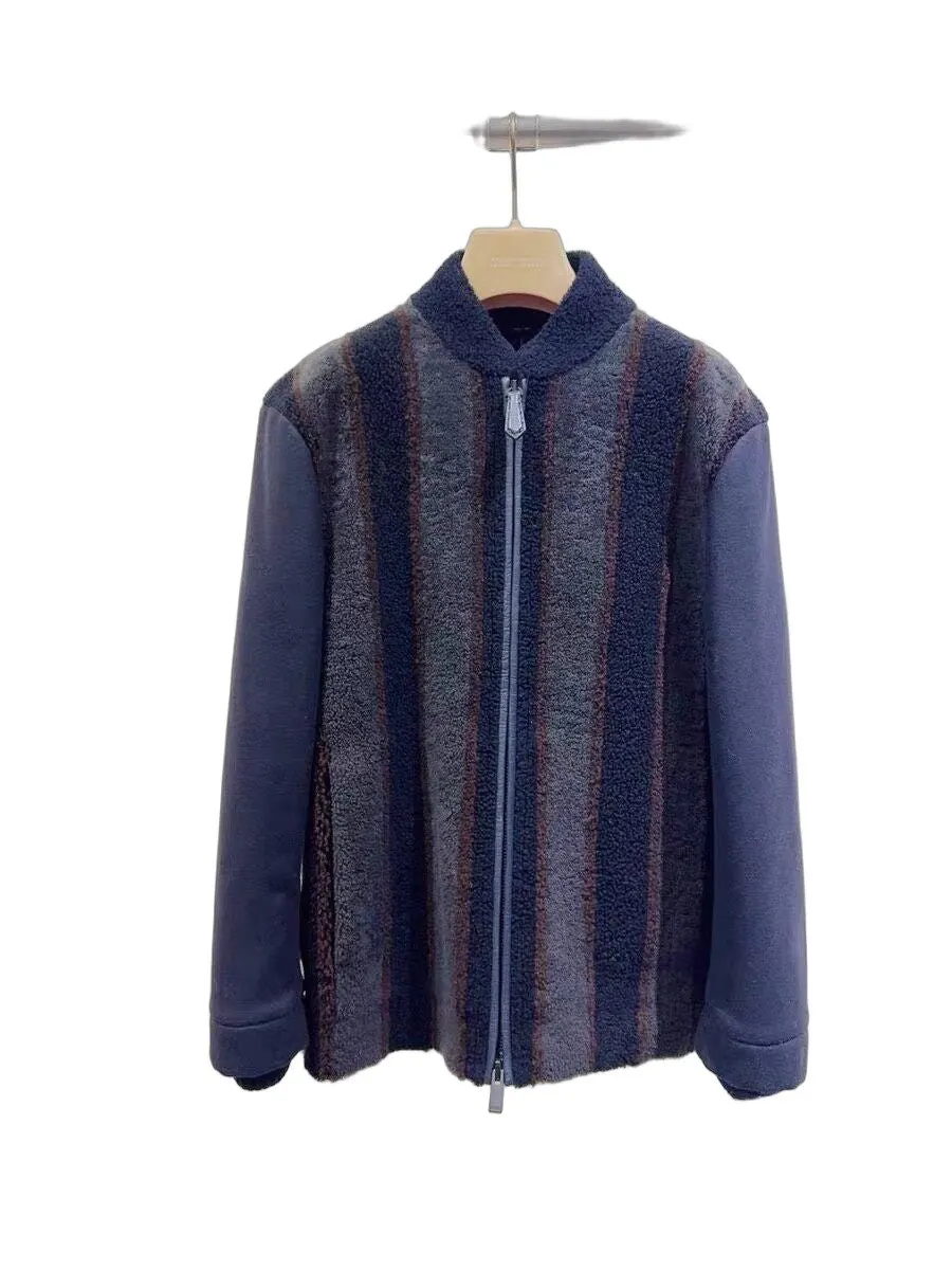 Fendi Shearling Jacket MultiColor Shearling Very good - Front View