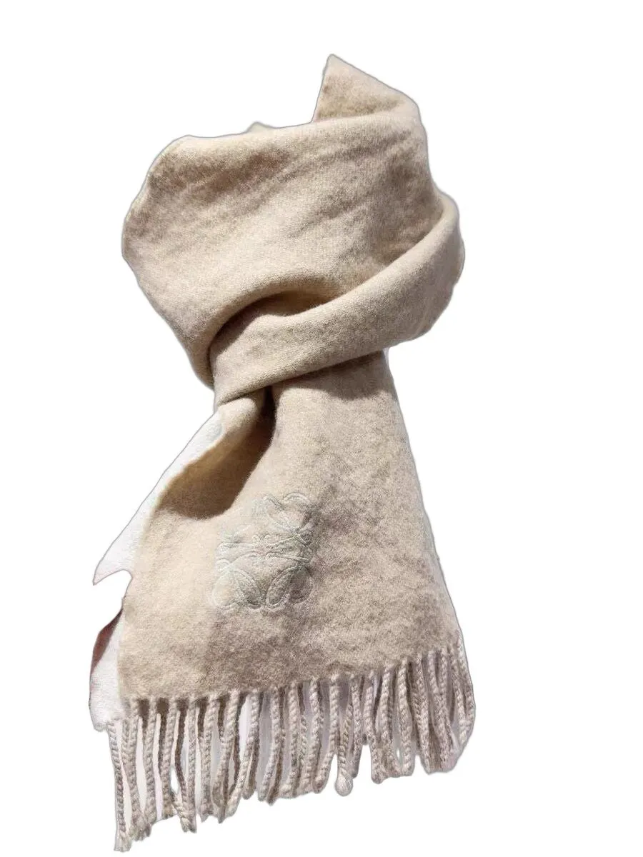 Loewe Cashmere Scarf MultiColor Cashmere Very good - Front View