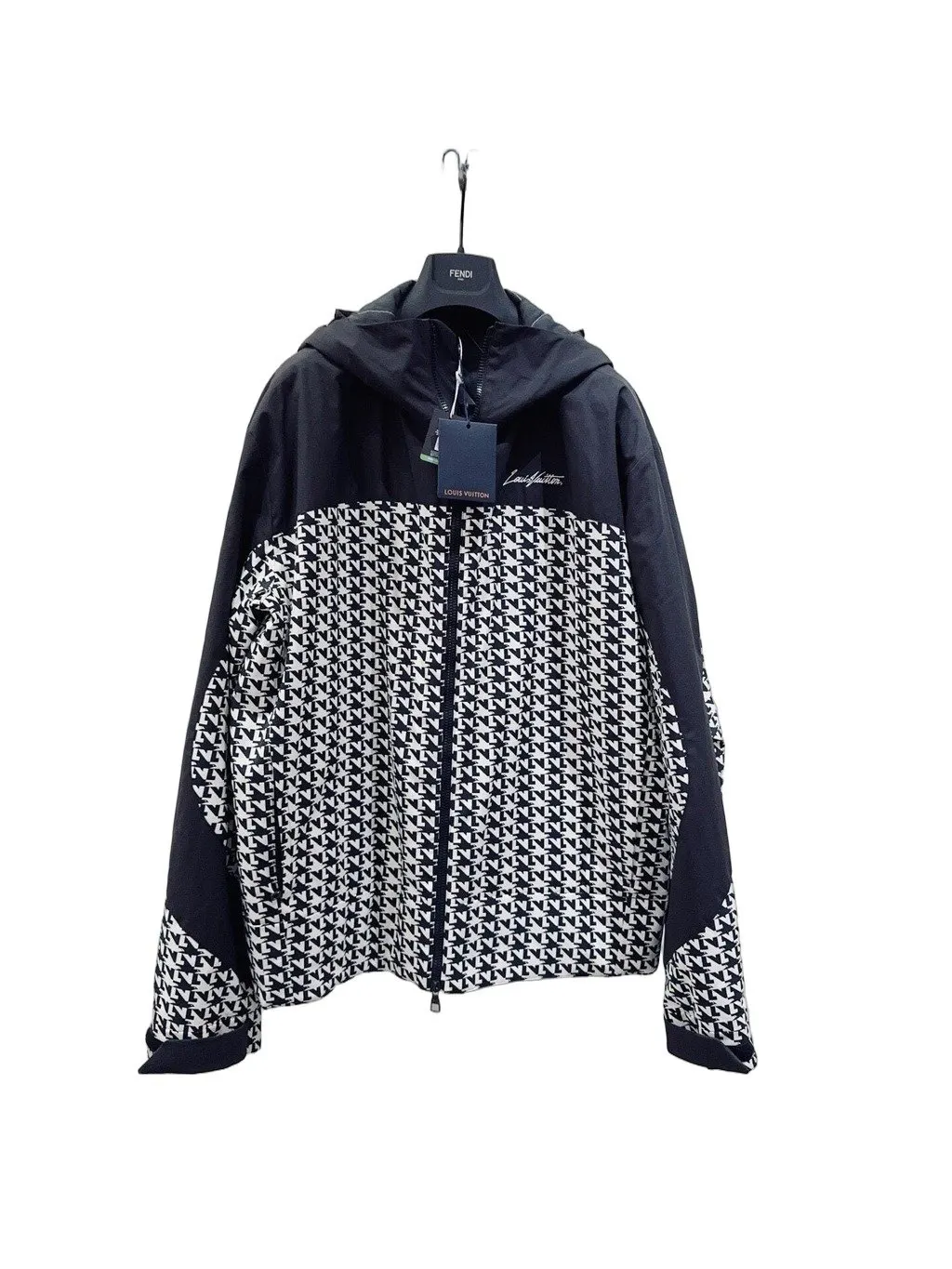 Louis Vuitton Navy Wool Jacket Navy Wool Never worn, with tag - Front View