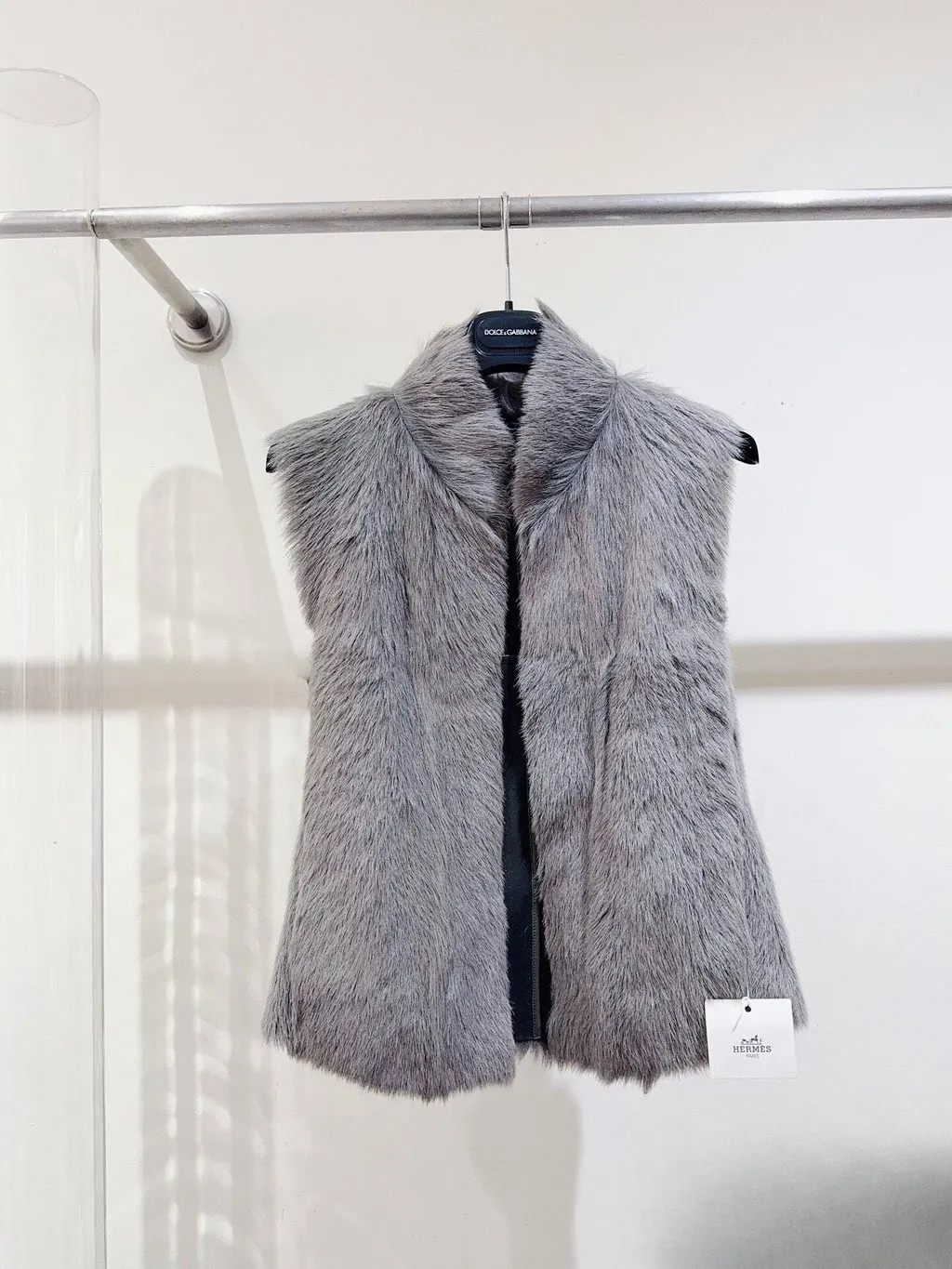 Hermès Shearling Jacket MultiColor Shearling Never worn, with tag - Inside View