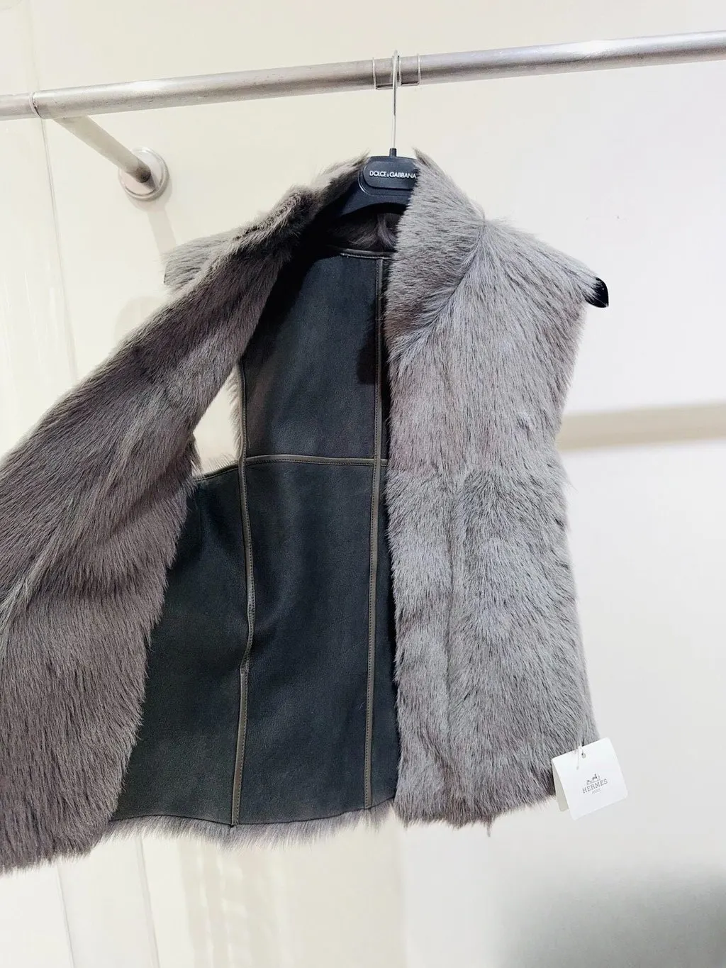 Hermès Shearling Jacket MultiColor Shearling Never worn, with tag - Box View