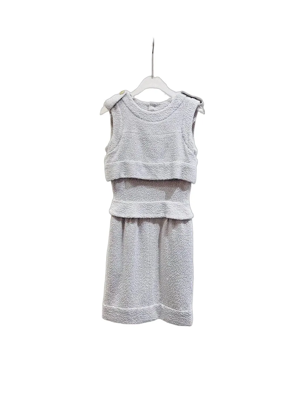 Chanel Grey Tweed Dress Grey Tweed Very good - Front View