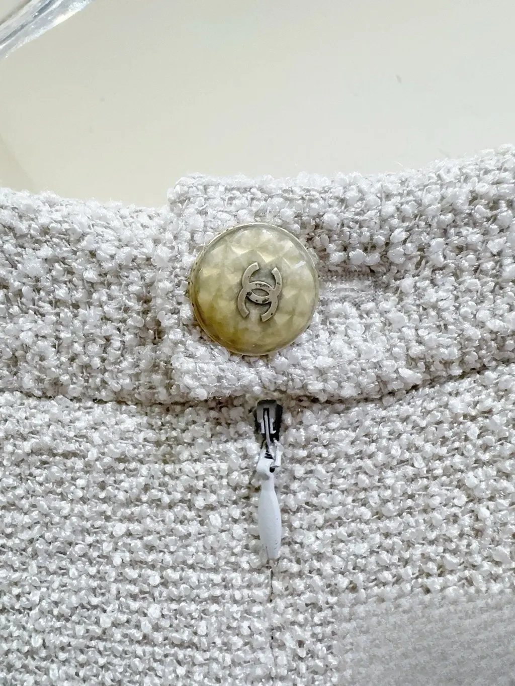 Chanel Grey Tweed Dress Grey Tweed Very good - Model View
