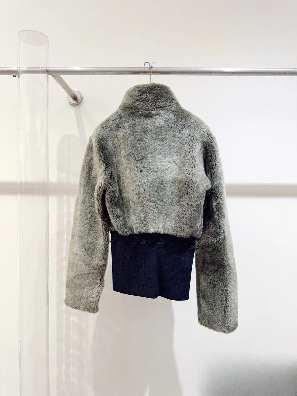 Jil Sander Shearling Jacket MultiColor Shearling Never worn, with tag - Back View