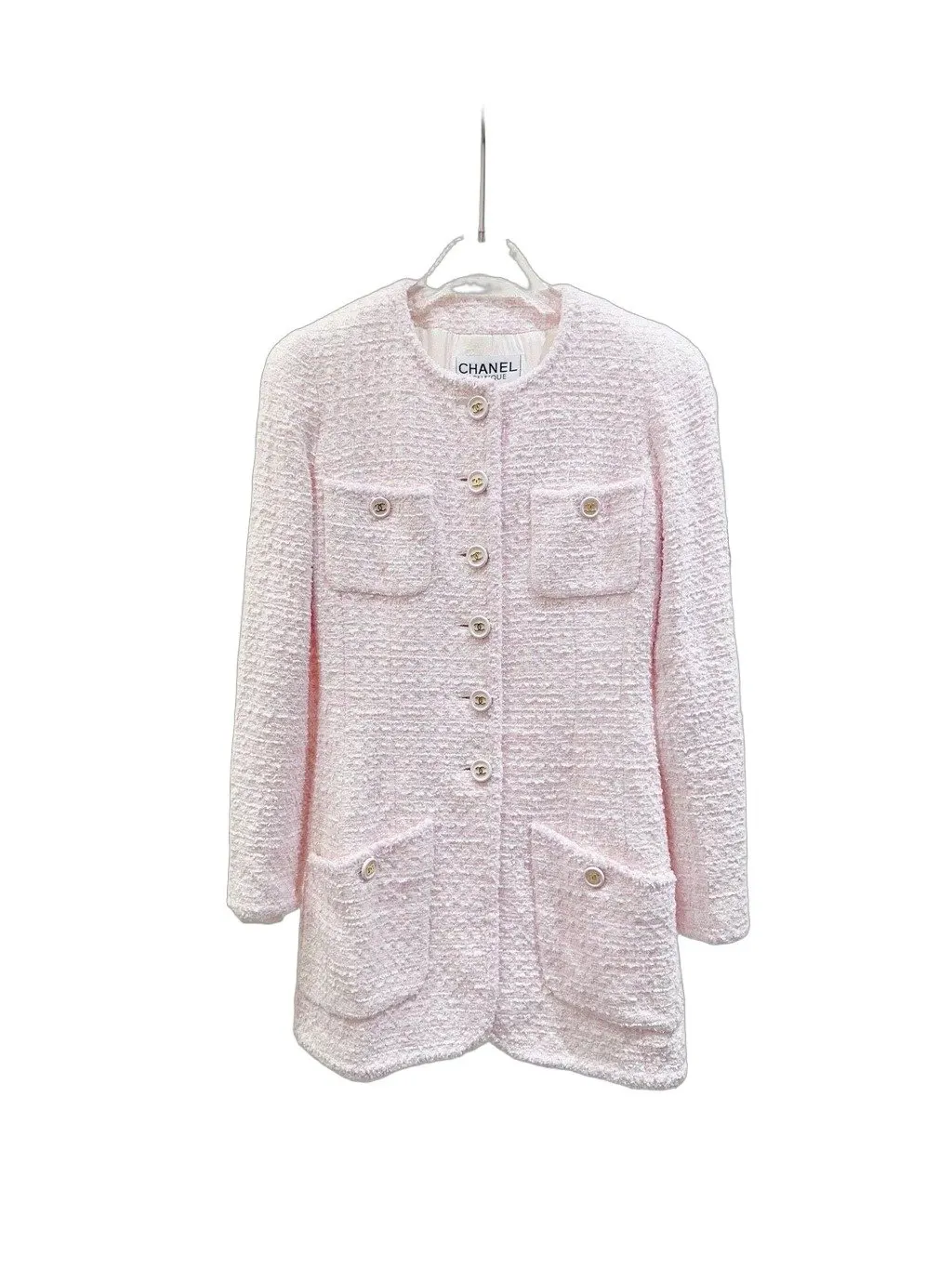 Chanel Tweed Jacket MultiColor Tweed Very good - Front View