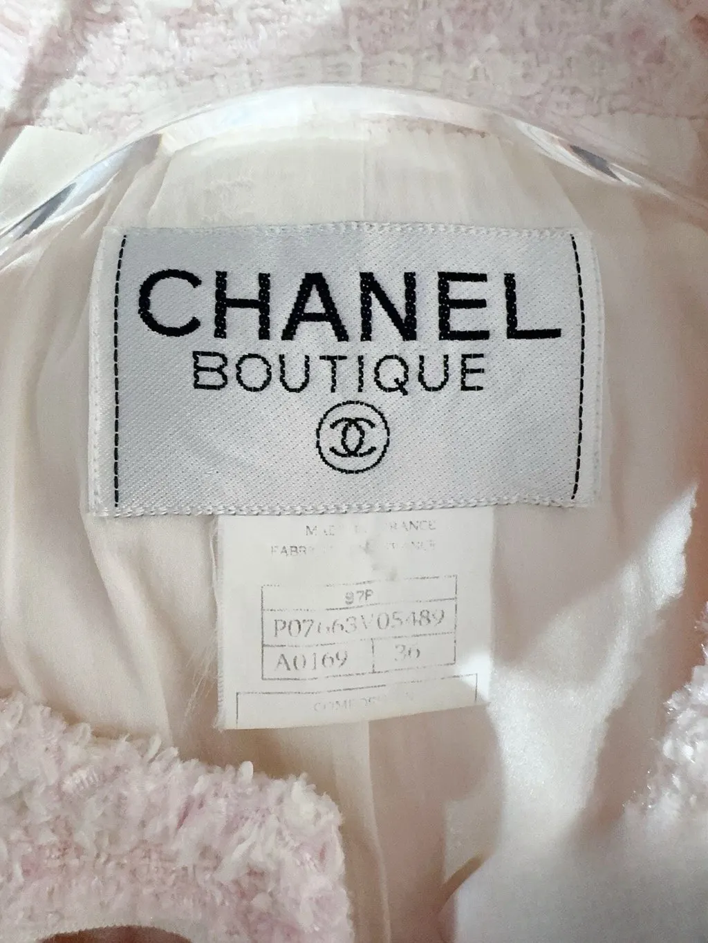 Chanel Tweed Jacket MultiColor Tweed Very good - Box View