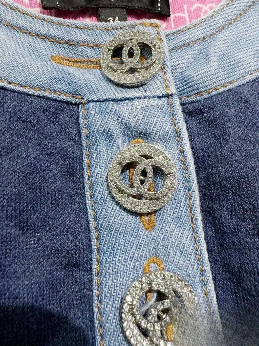 Chanel Denim Dress MultiColor Denim Very good - Back View