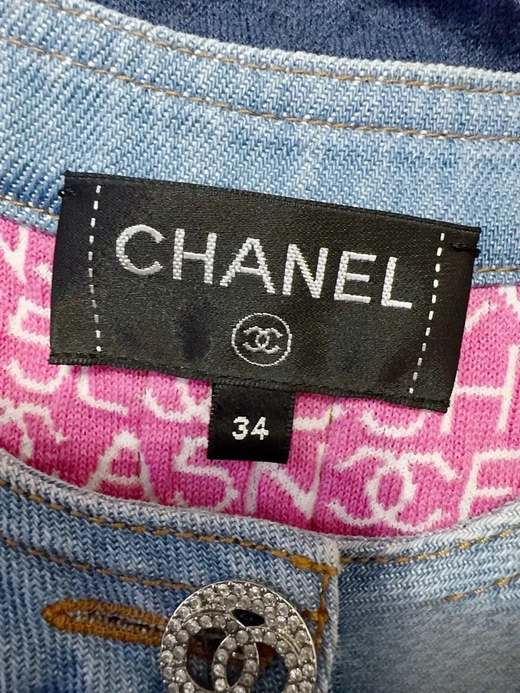 Chanel Denim Dress MultiColor Denim Very good - Box View