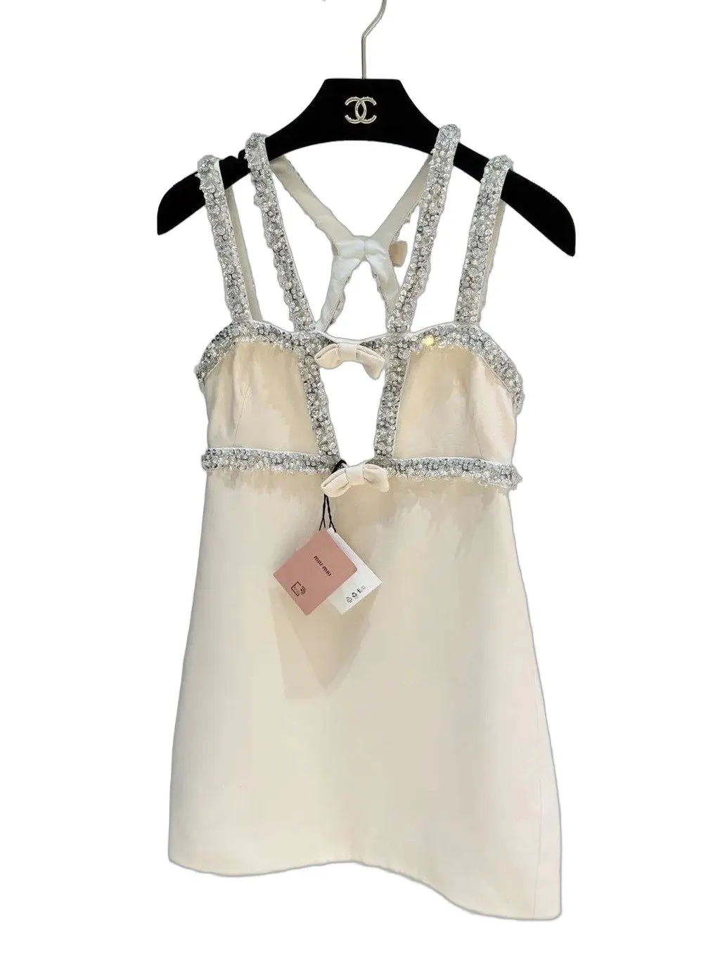 Miu Miu Beige Silk Dress