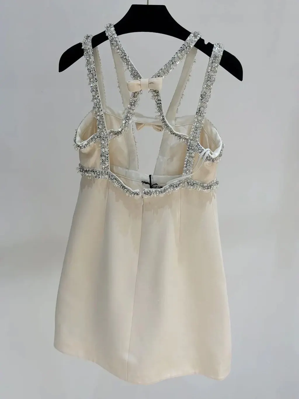 Miu Miu Beige Silk Dress Beige Silk Never worn, with tag - Back View