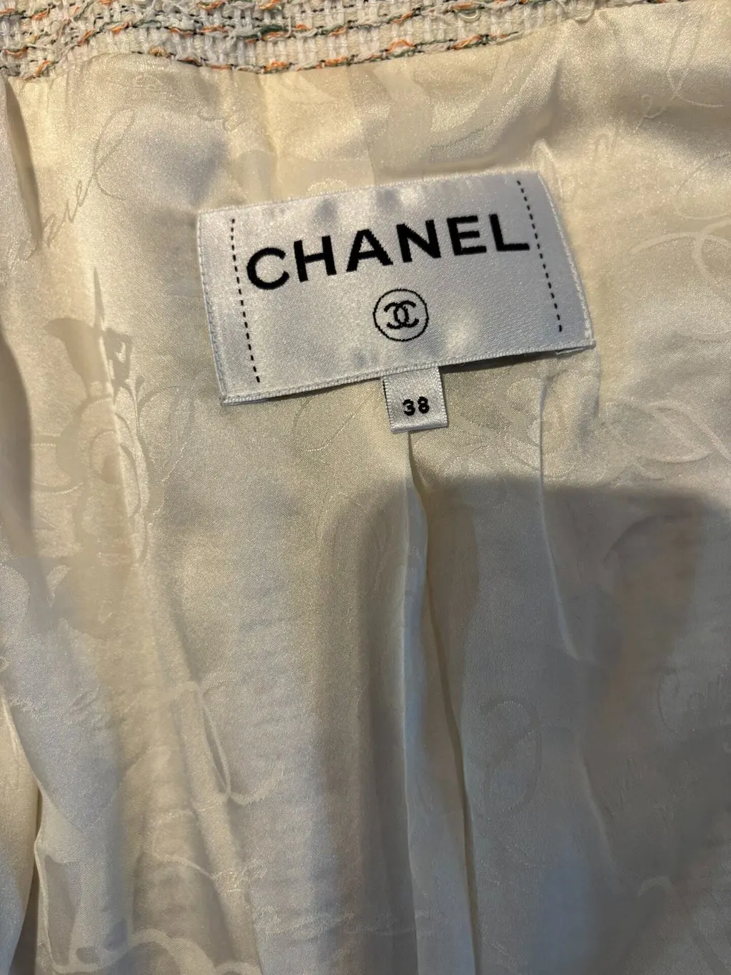 Chanel Paris-Grece Tweed Jacket MultiColor Tweed Very good - Inside View
