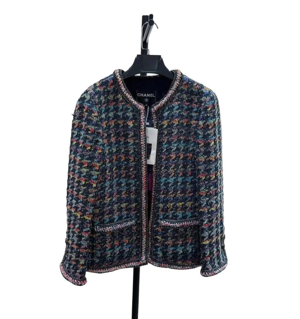 Chanel 20A Tweed Jacket MultiColor Tweed Very good - Front View