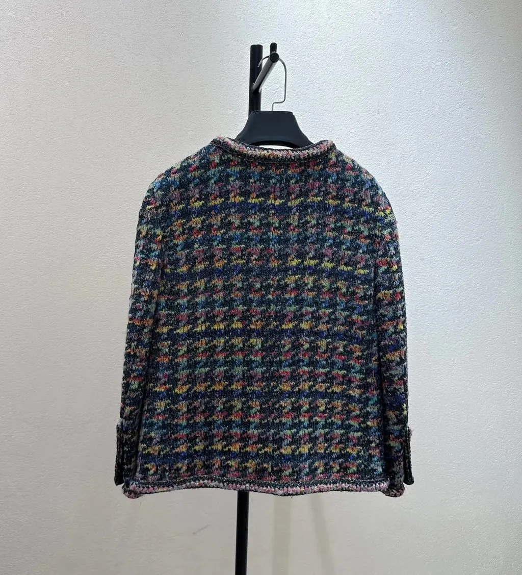 Chanel 20A Tweed Jacket MultiColor Tweed Very good - Back View